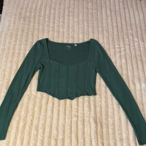 Women's Green Pacsun Long Sleeve Top